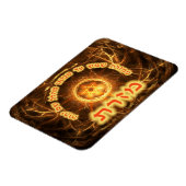 Fiery Fractal Mizrach Magneet (Linkerzijde)