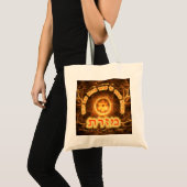 Fiery Fractal Mizrach Tote Bag (Voorkant (product))