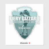 Fiery Gizzard (arrowhead T) Sticker (Vel)