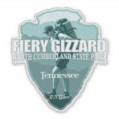 Fiery Gizzard (arrowhead T) Sticker (Voorkant)