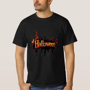 Fiery Halloween Horror Tee - T-shirt
