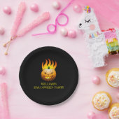 Fiery Halloween Pumpkin Paper Bord (Feest)