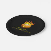 Fiery Halloween Pumpkin Paper Bord (Gekanteld)