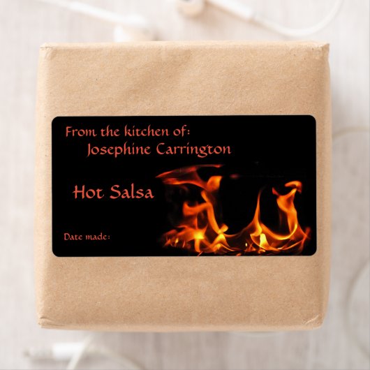 Fiery Heet Salsa Inblikken Labels (Insitu)