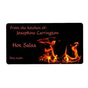 Fiery Heet Salsa Inblikken Labels