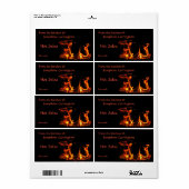 Fiery Heet Salsa Inblikken Labels (Full Sheet)