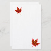 Fiery Leaves Briefpapier (Voorkant / Achterkant)