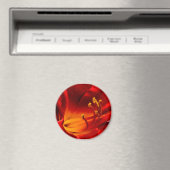 Fiery Lily Magneet (Insitu (Vaatwasser))