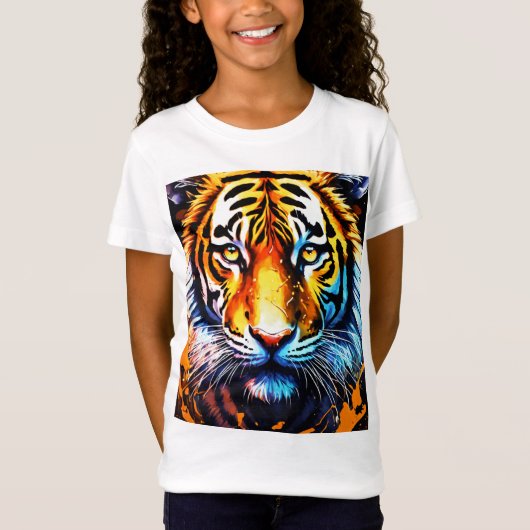 Fiery Majesty - Het brullende T-shirt van de Leeuw (Voorkant)