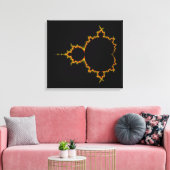 Fiery Mandelbrot Set gewikkeld canvas Afdruk (Insitu (Woonkamer))
