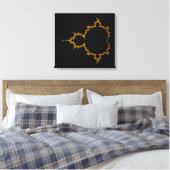 Fiery Mandelbrot Set gewikkeld canvas Afdruk (Insitu (Slaapkamer))