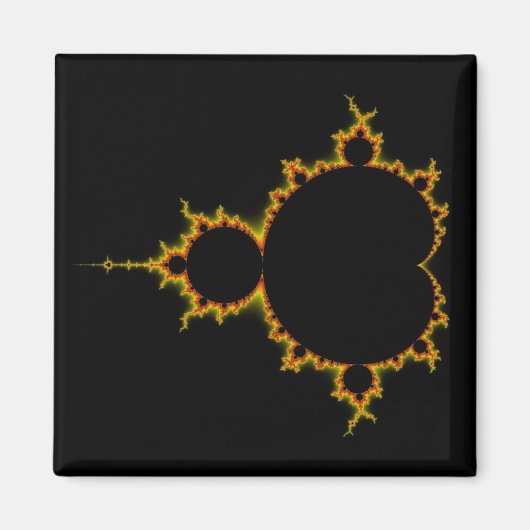 Fiery Mandelbrot Set Magnet (Devant)