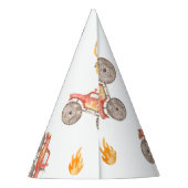 Fiery Monster Trucks Feesthoedjes (Achterkant)