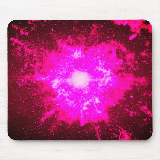  Fiery Nebula Sci-Fi Art Mousepad Muismat (Voorkant)