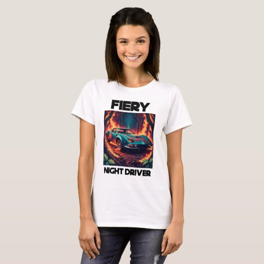 Fiery Night Driver T-shirt (Voorkant volledig)