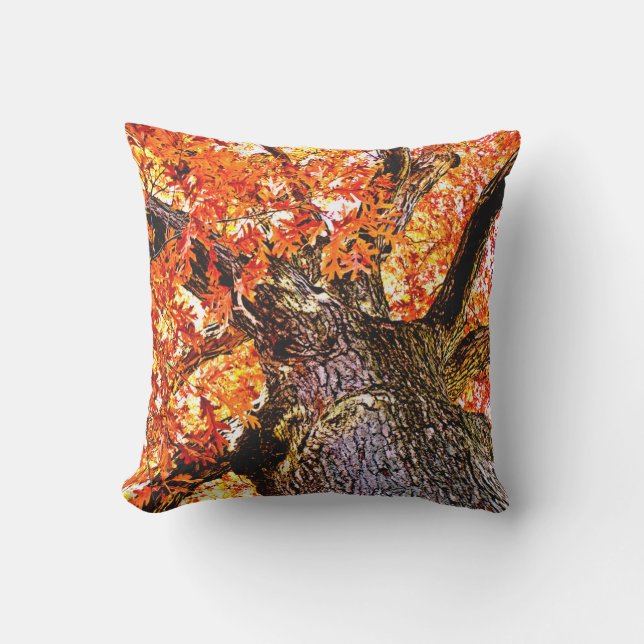 Fiery Oak Buitenkussen (Voorkant)