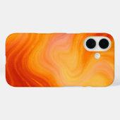 Fiery Orange Gold Marble iPhone / coque ipad (Verso (horizontal))