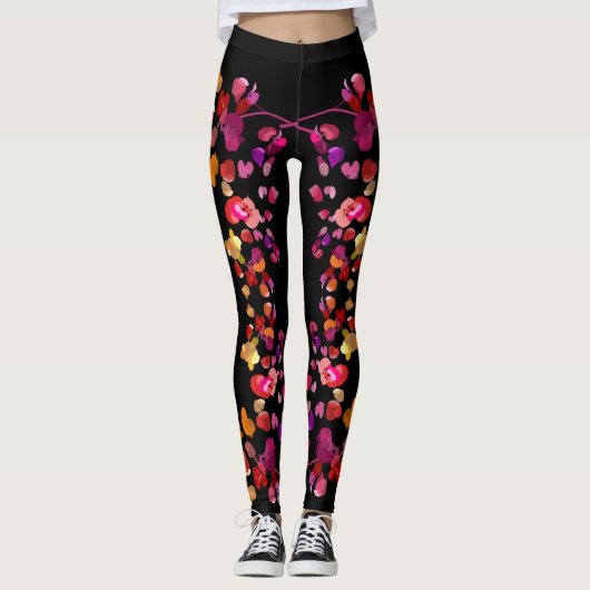 Fiery Petals Leggings (Voorkant)