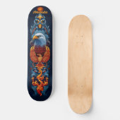 Fiery Phoenix Bird Skateboard (Voorkant)