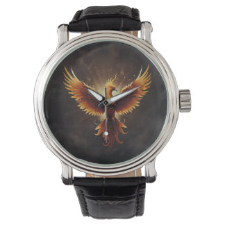 Fiery Phoenix Kussen Horloge