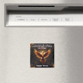 Fiery Phoenix Kussen Magneet (Insitu (Vaatwasser))