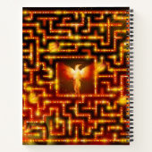 Fiery Phoenix Maze Notitieboek (Achterkant)