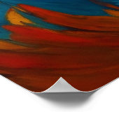 Fiery Phoenix stijgend uit de as Poster (Hoek)