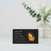 Fiery Praying Hands Visitekaartje (Staand voorkant)