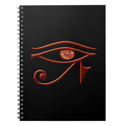 Fiery Ra Eye Spiral Notitieboek (Voorkant)