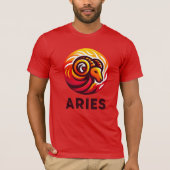 Fiery Ram Astrologie teken T-shirt (Voorkant)