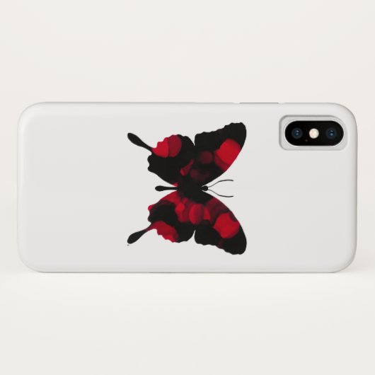 Fiery Red Butterfly Case-Mate iPhone Case (Achterkant (horizontaal))
