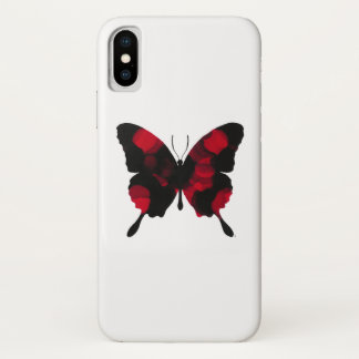 Fiery Red Butterfly iPhone X Hoesje