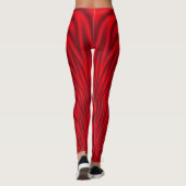 Fiery Red Flames Leggings (Achterkant)