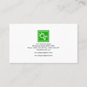 Fiery Red Sky Illuminining Lightnings Electricia Visitekaartje (Achterkant)