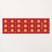 Fiery Red Star Pattern Thunder_Cove Yogamat (Achterkant (horizontaal))