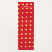 Fiery Red Star Pattern Thunder_Cove Yogamat (Voorkant)