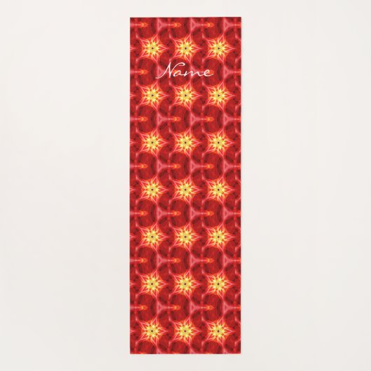 Fiery Red Star Pattern Thunder_Cove Yogamat (Achterkant)