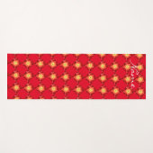 Fiery Red Star Pattern Thunder_Cove Yogamat (Voorkant (horizontaal))