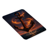 Fiery Rustic Anchor – Nautical Fantasy Wall Art Magneet (Rechterzijde)