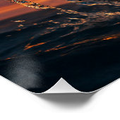 Fiery Rustic Anchor – Nautical Fantasy Wall Art Perfect Poster (Hoek)