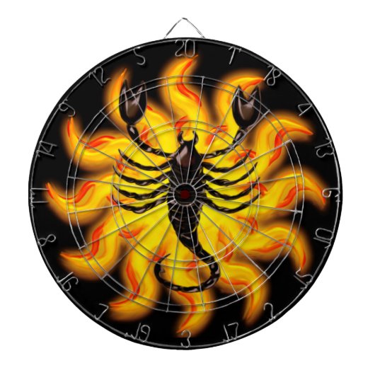 Fiery Scorpio Dartbord (Voorkant)