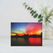 Fiery Sky Briefkaart (Staand voorkant)