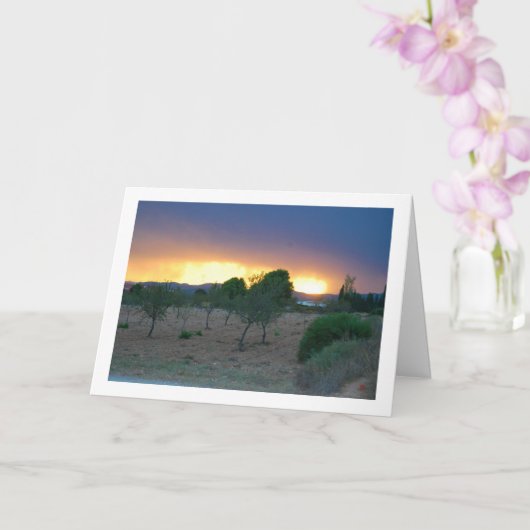 Fiery Sky Orchard Landschap Kaart (Orchidee)