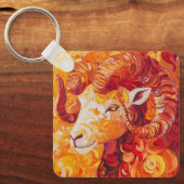 Fiery Solar Capricorn Spirit Sleutelhanger (Voorkant)