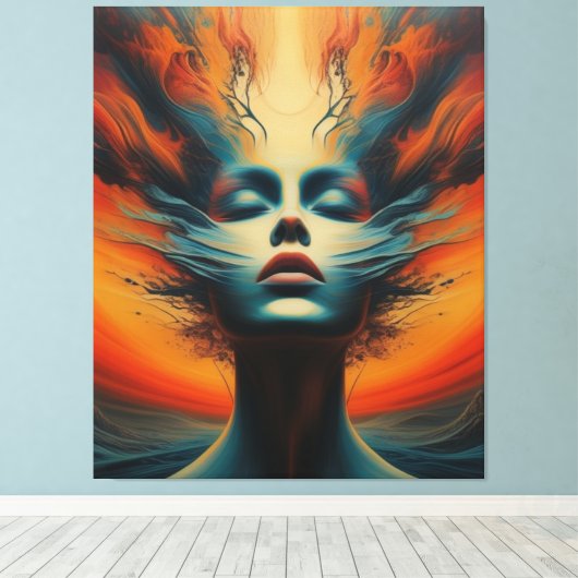 Fiery Soul Canvas Afdruk (Insitu (Houten vloer))