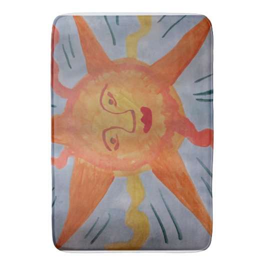 Fiery Sun Badmat (Voorkant Verticaal)