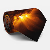Fiery Sun Corona Solar System Astronomie Stropdas (Opgerold)
