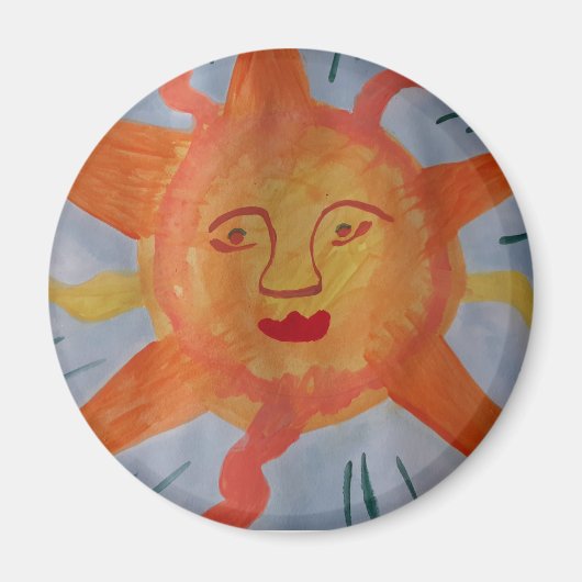 Fiery Sun Magnet Magneet (Voorkant)