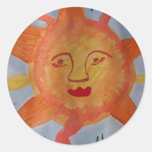 Fiery Sun Sticker (Voorkant)