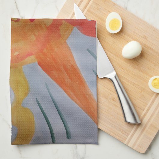 Fiery Sun Tea Towel Theedoek (Quarter Fold)